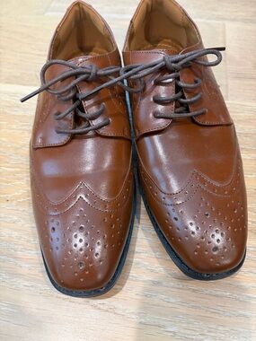 Stacy Adams Cognac Brown Wingtip Brogue Oxfords - Worn Once